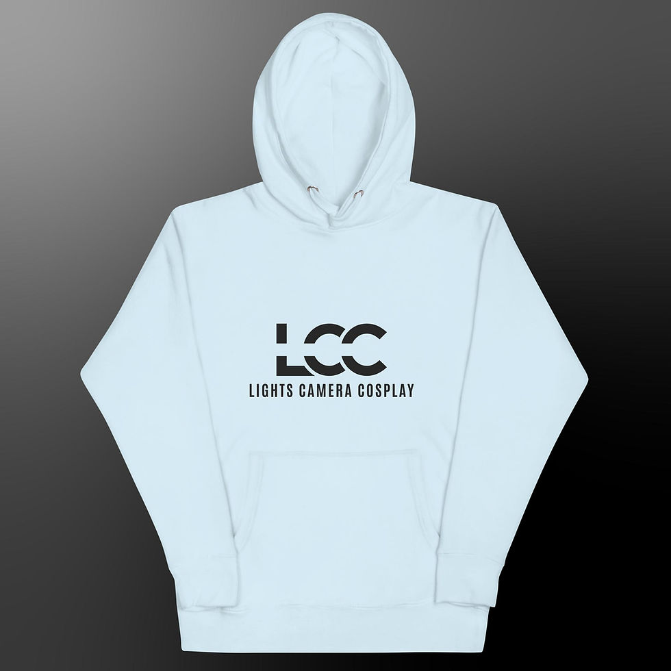 Thumbnail: Lights, Camera, Cosplay Unisex Hoodie (Light)