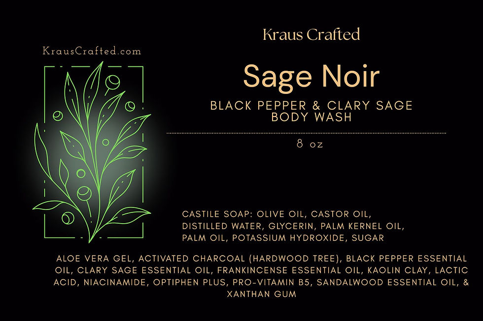 Sage Noir Body Wash