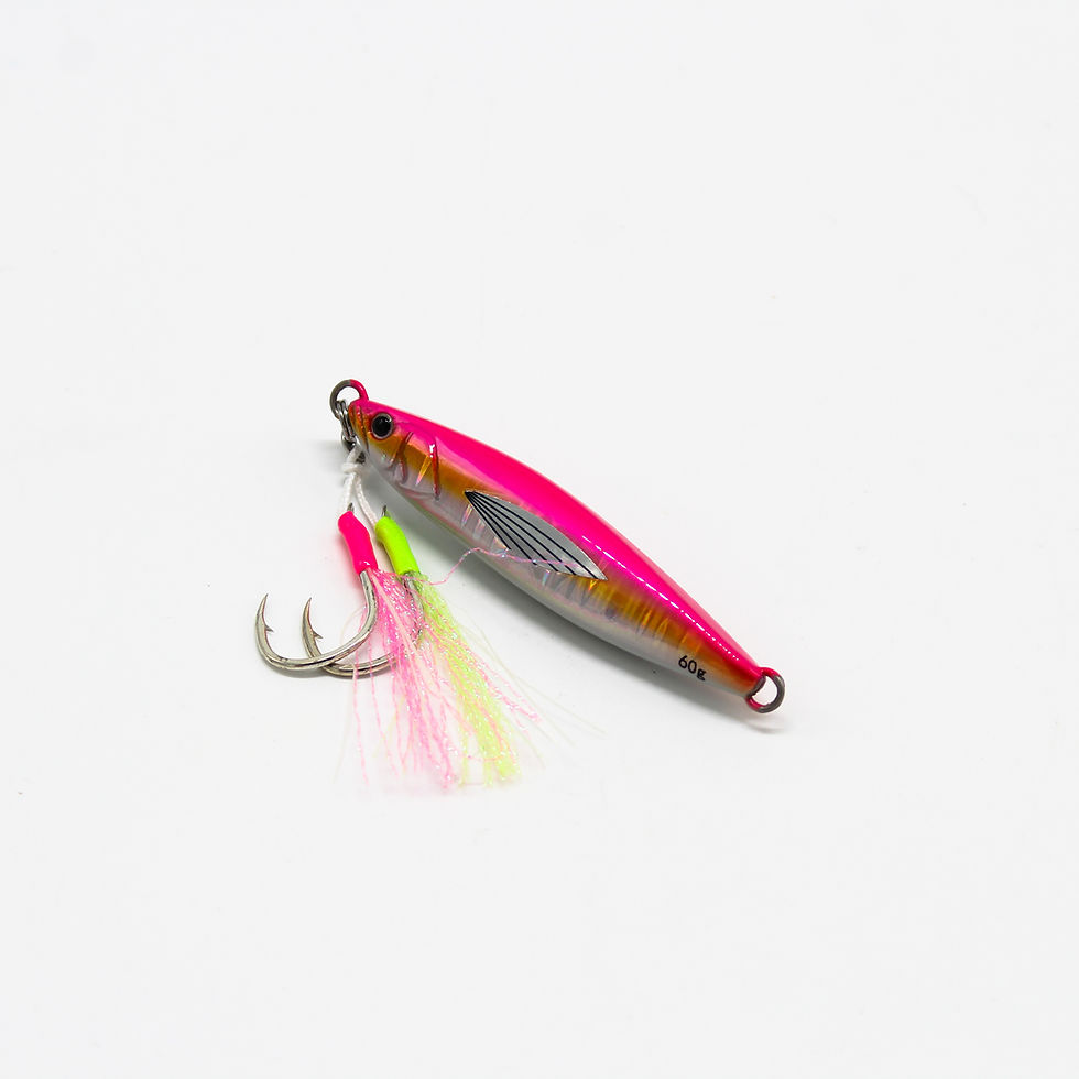Thumbnail: Bullking Rattle Sound Jig FSTK 60g: Pink Flying Fish Col.11