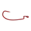 Thumbnail: Eagle Claw Extra Wide Gap Worm Hook RED