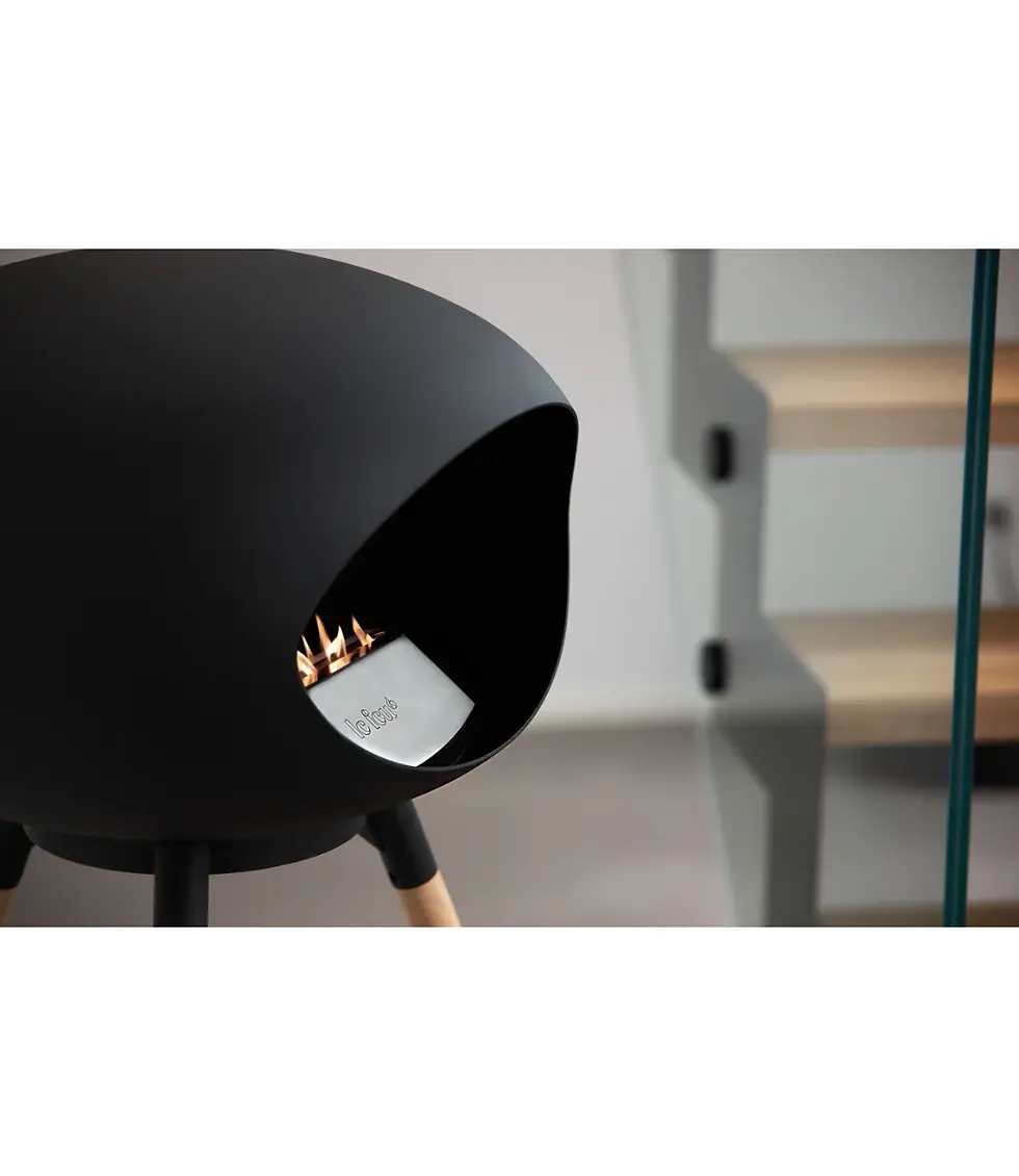 Thumbnail: Le Feu Black Ground Wood Low Bioethanol Fire