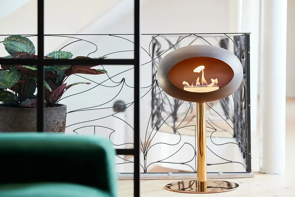 Le Feu Mocca Ground Steel Low Bioethanol Fire