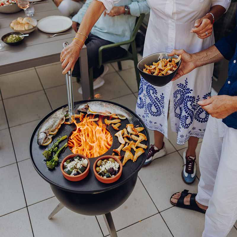 Thumbnail: Höfats MOON 45 Fire Basket with High Stand & Plancha