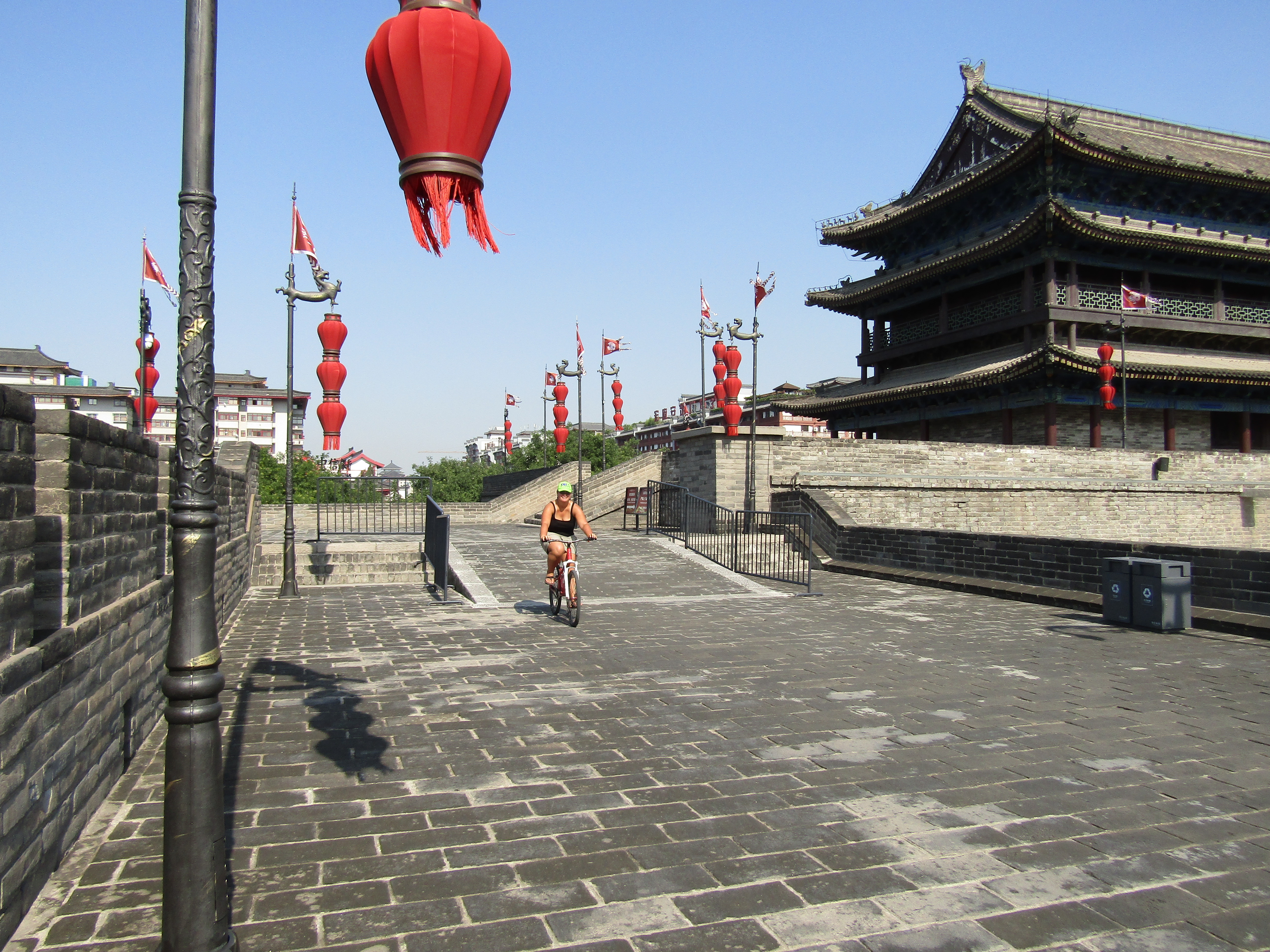 Xian ancient wall biking 8.7 miles around 2016-07-15 103