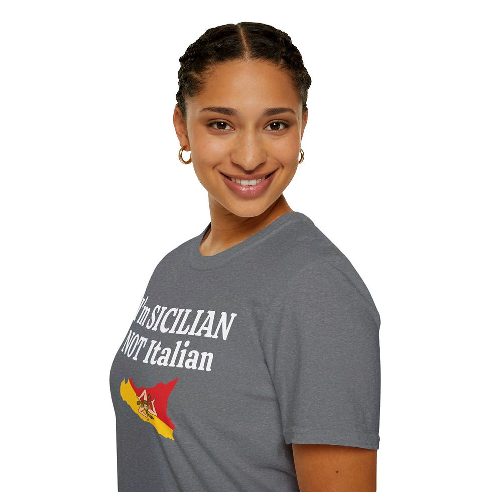 Thumbnail: I'm Sicilian NOT Italian - White Lettering