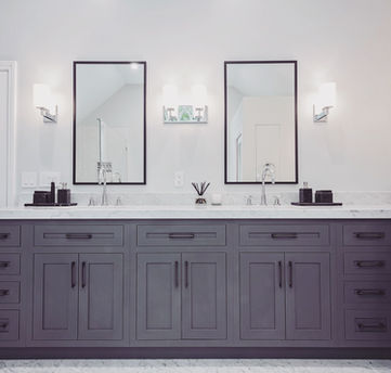 bathroom remodeling Beverly Hills los angeles double vanity large cabinet modern design mirror lighting storage