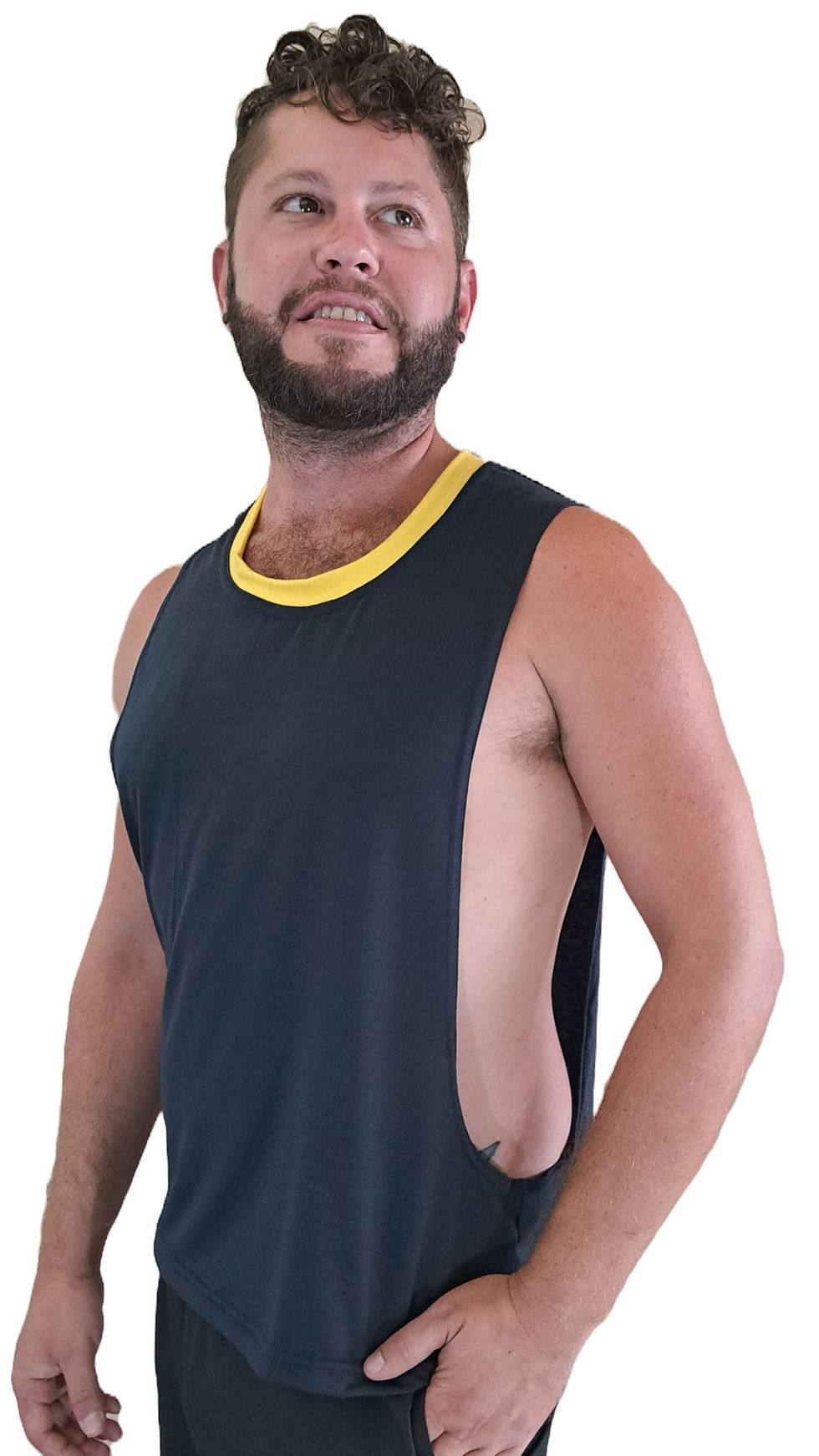 Thumbnail: TS57280 / Navy-Yellow / Gray-Red /Size M