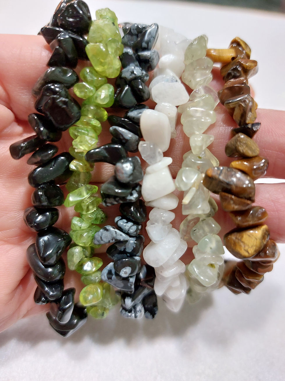 Miniatura: Pulseras chip minerales O y P