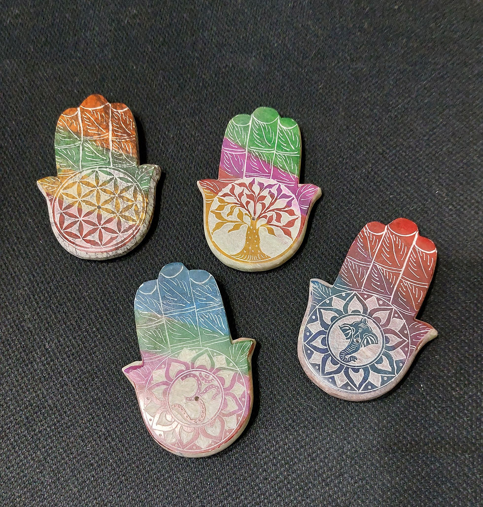 Thumbnail: Portaincienso Piedra Jabón Mano