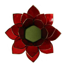 Thumbnail: Portavelas Flor de loto Rojo
