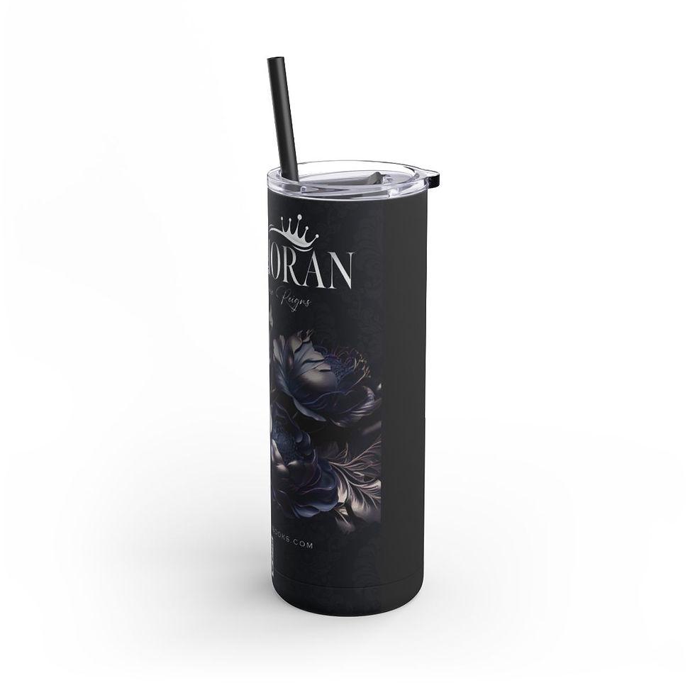 Thumbnail: Author April Moran Logo Tumbler--Maars Maker Skinny Matte Tumbler, 20oz