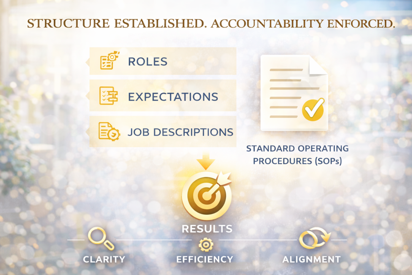 LMS PRECISE SOLUTIONS - MEDUIM SIZE - ORGANIZATIONAL STRUCTURE AND ACCOUNTABILITY - SERVIC