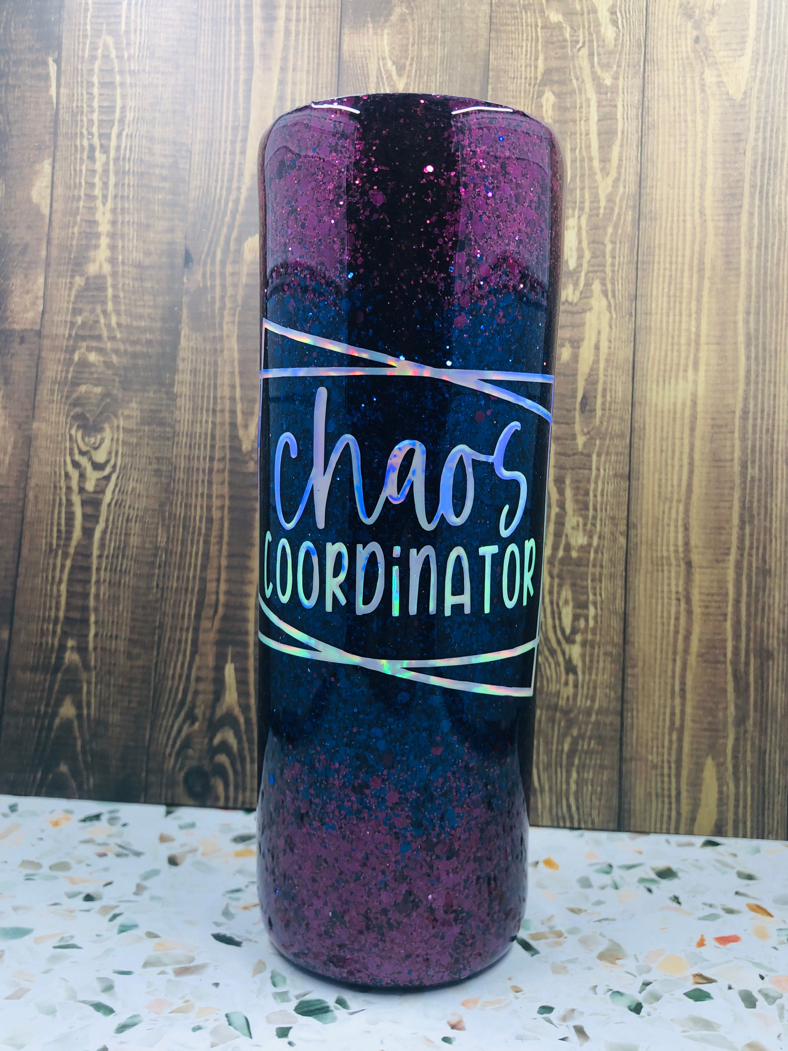 20oz Skinny Tumbler - Chaos Coordinator