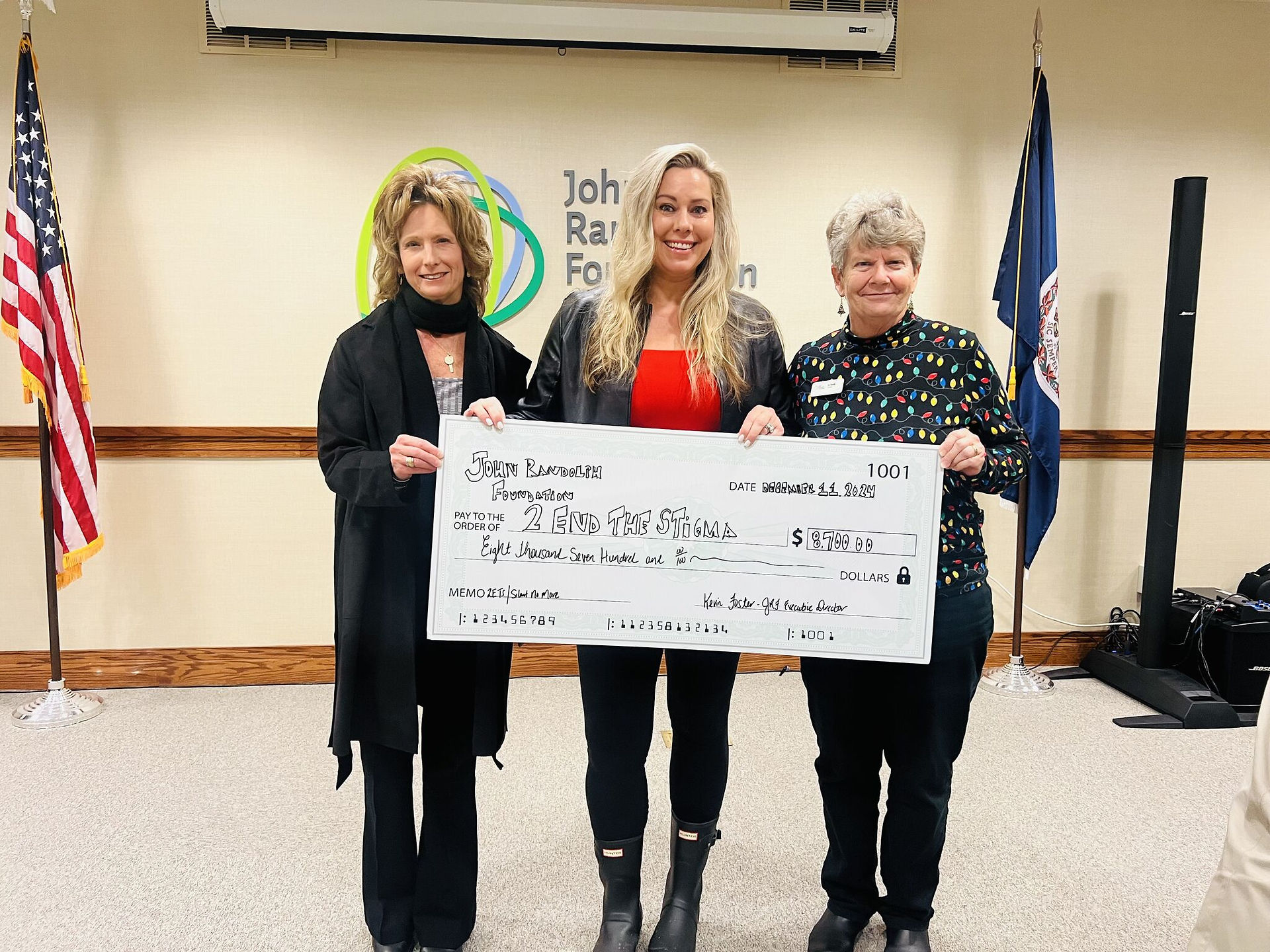 John Randolph Foundation donation to 2 End The Stigma