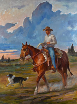 Dinner's On 48" x 36"
