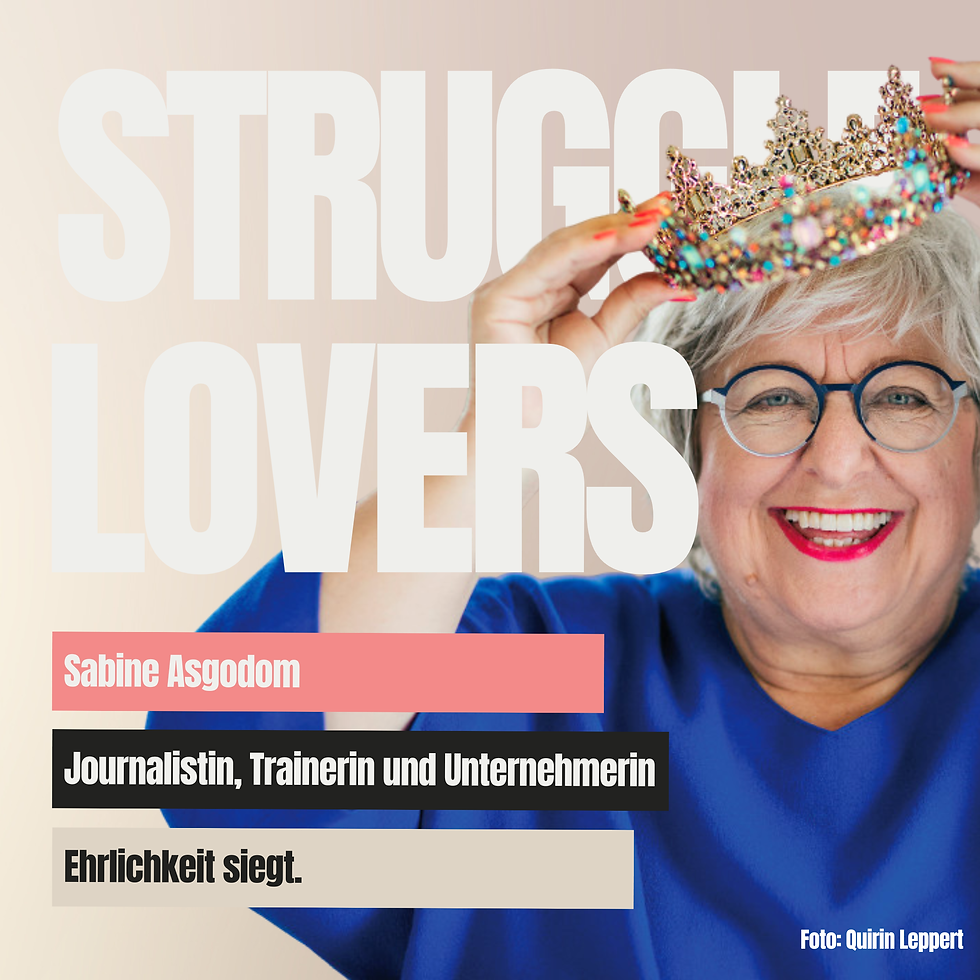 Management-Coach Sabine Asgodom zu Gast im Struggle Lovers Podcast von Nikias Thörner über berufliche Klarheit.