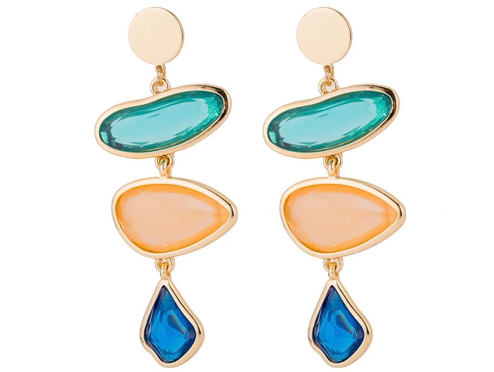 Multi Stone Earrings