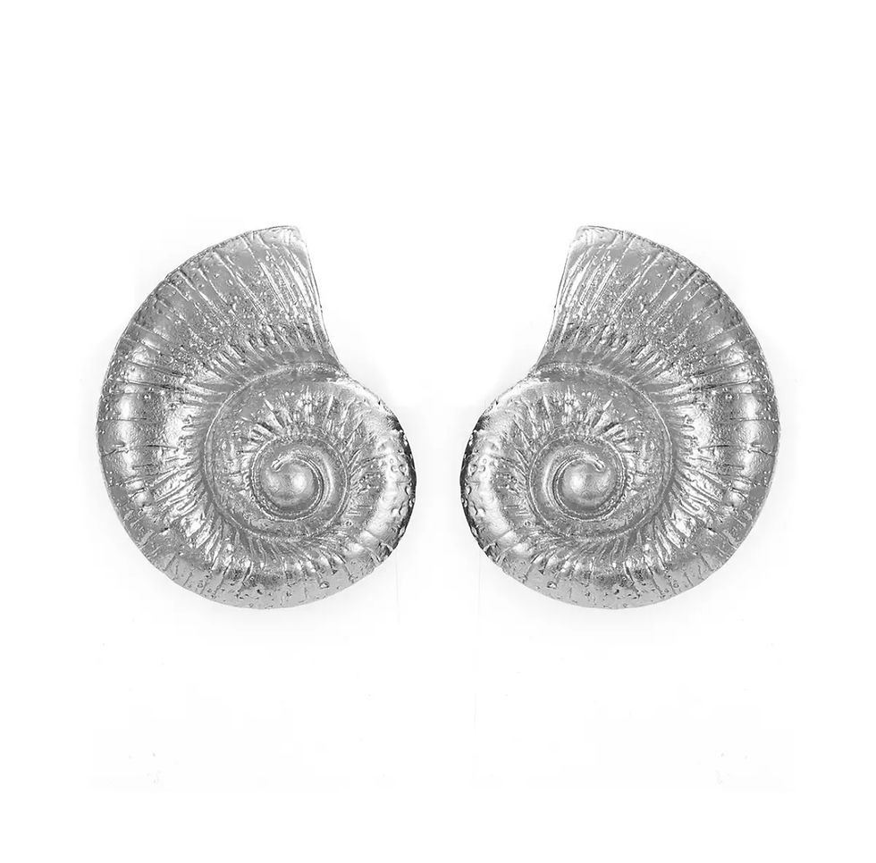 Seashells earrings silver