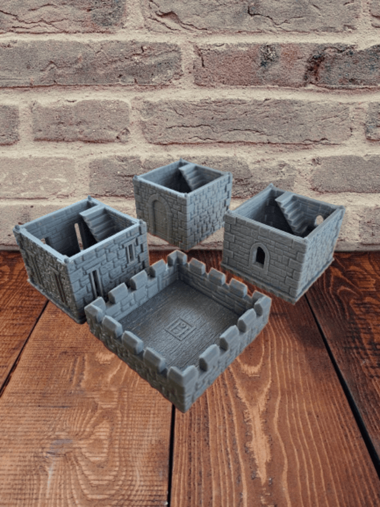 Thumbnail: 3d printed modular wargame terrain castle