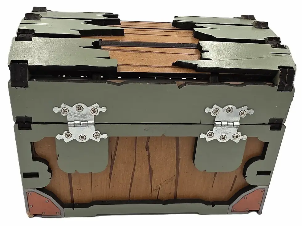 Thumbnail: Large Green Monster Box Back Hinges