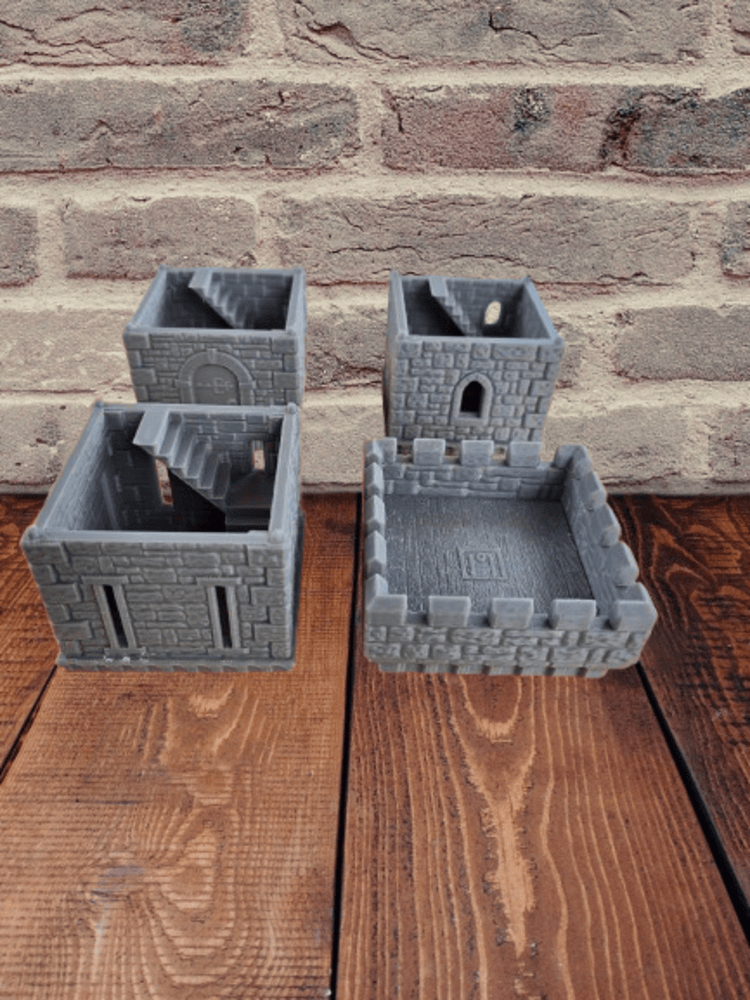 Thumbnail: 3d printed modular wargame terrain castle