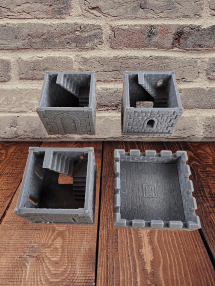 Thumbnail: 3d printed modular wargame terrain castle