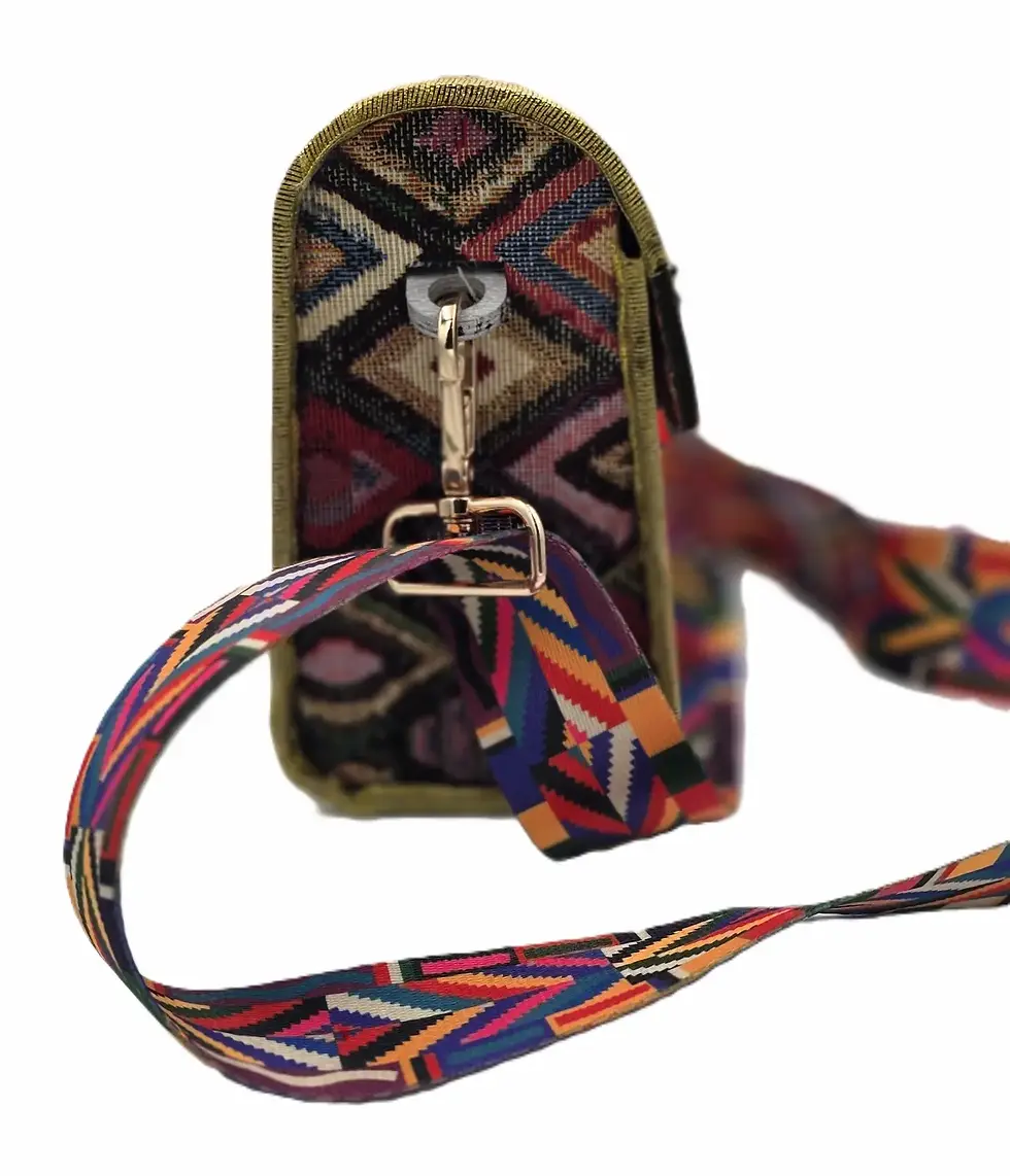 Thumbnail: Wooden Handmade Handbag Right Side View