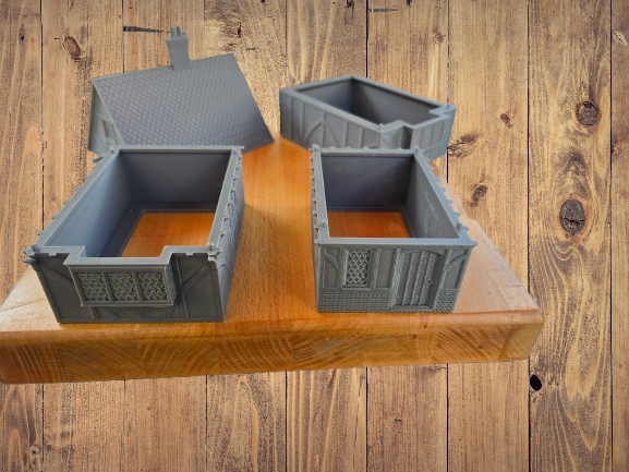 Thumbnail: 3d printed tudor house wargame terrain