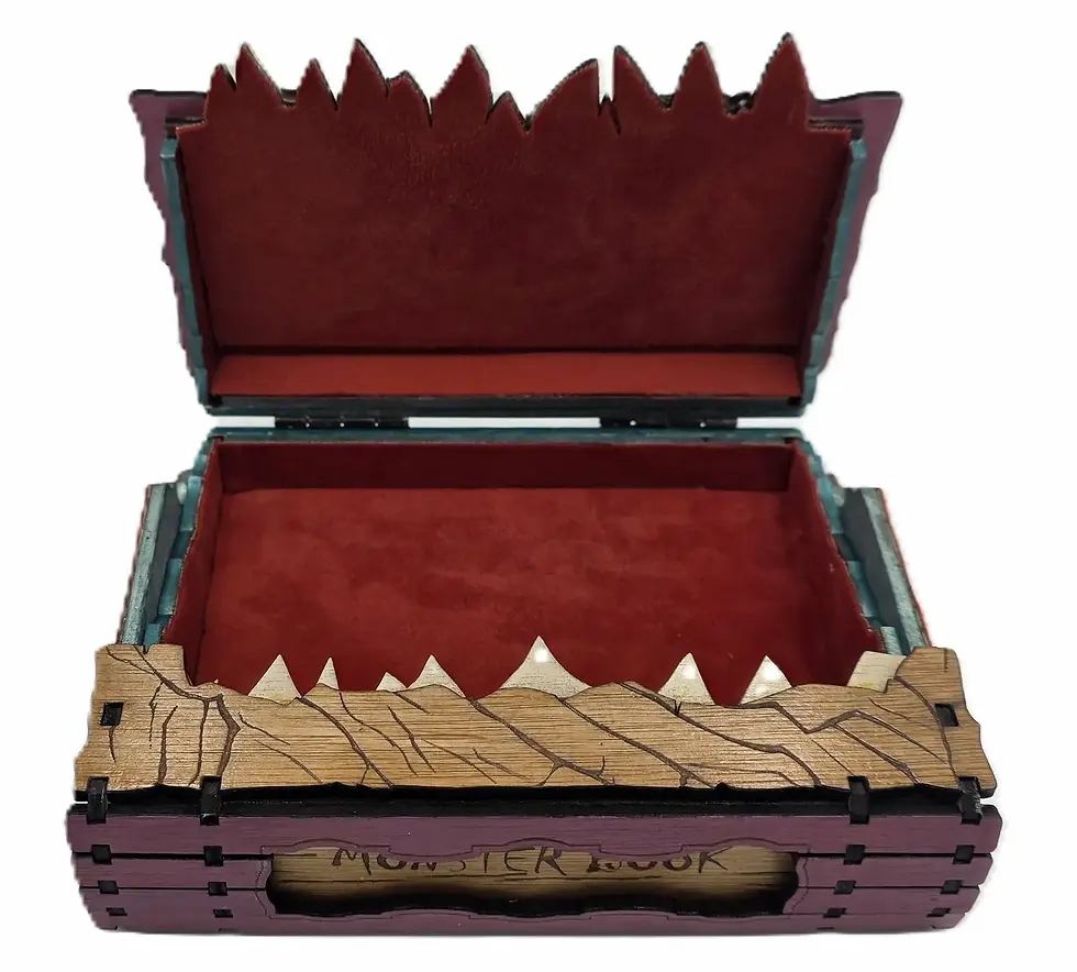 Thumbnail: Monster Book Box Full Interior With Red Velvet Lining
