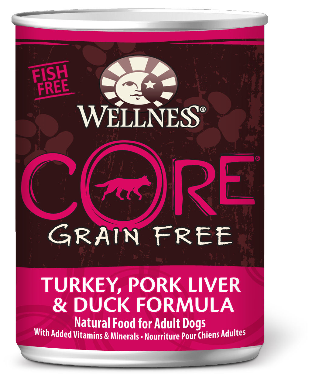 Wellness CORE Grain-Free Turkey, Pork Liver & Duck Wet Dog Food 12.5oz
