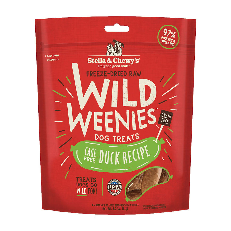 Stella & Chewy's Wild Weenies Duck Dog Treats 3.25oz