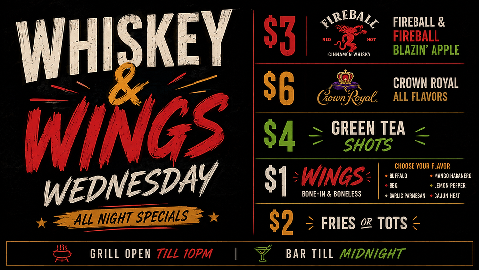 Whiskey & Wing Wednesday