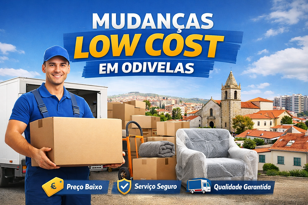 Mudanças low cost em Odivelas com transporte seguro e qualidade elevada – equipa profissional da Mudacomigo