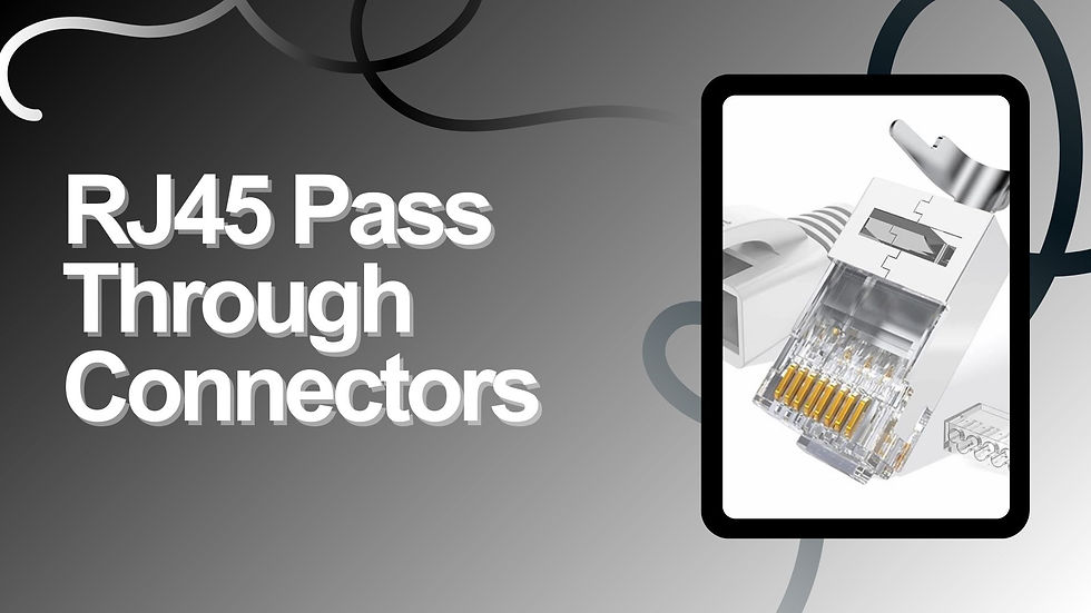 rj45 pass through connectors