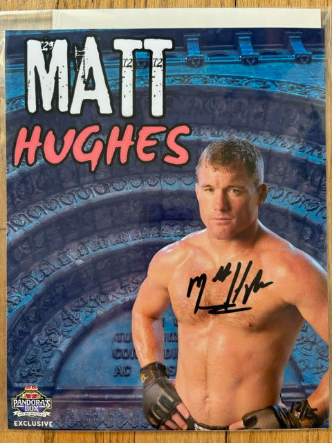 Exclusive Matt Hughes signed photo