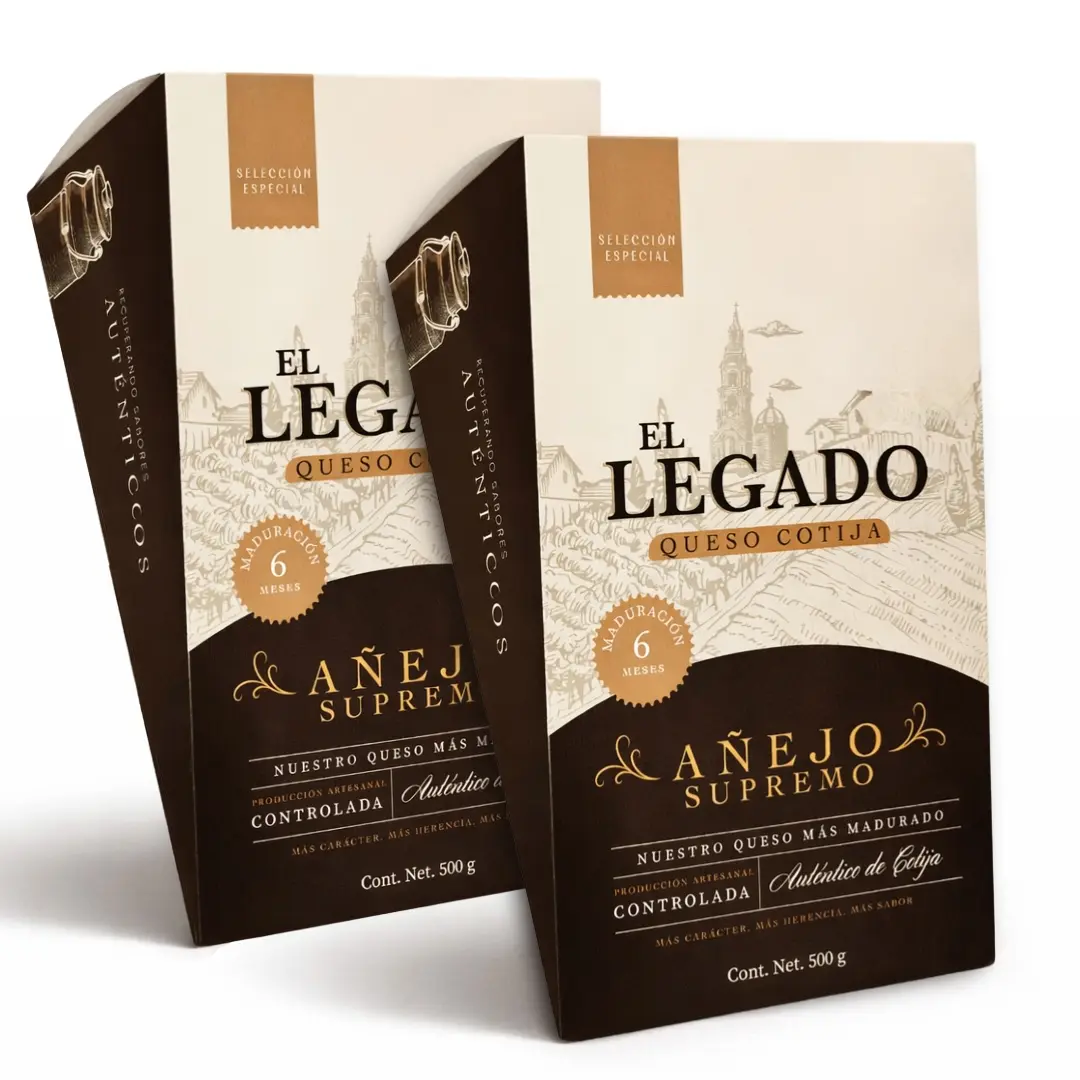 Queso Cotija Añejo Supremo | 2 cuñas. (1 kg.)