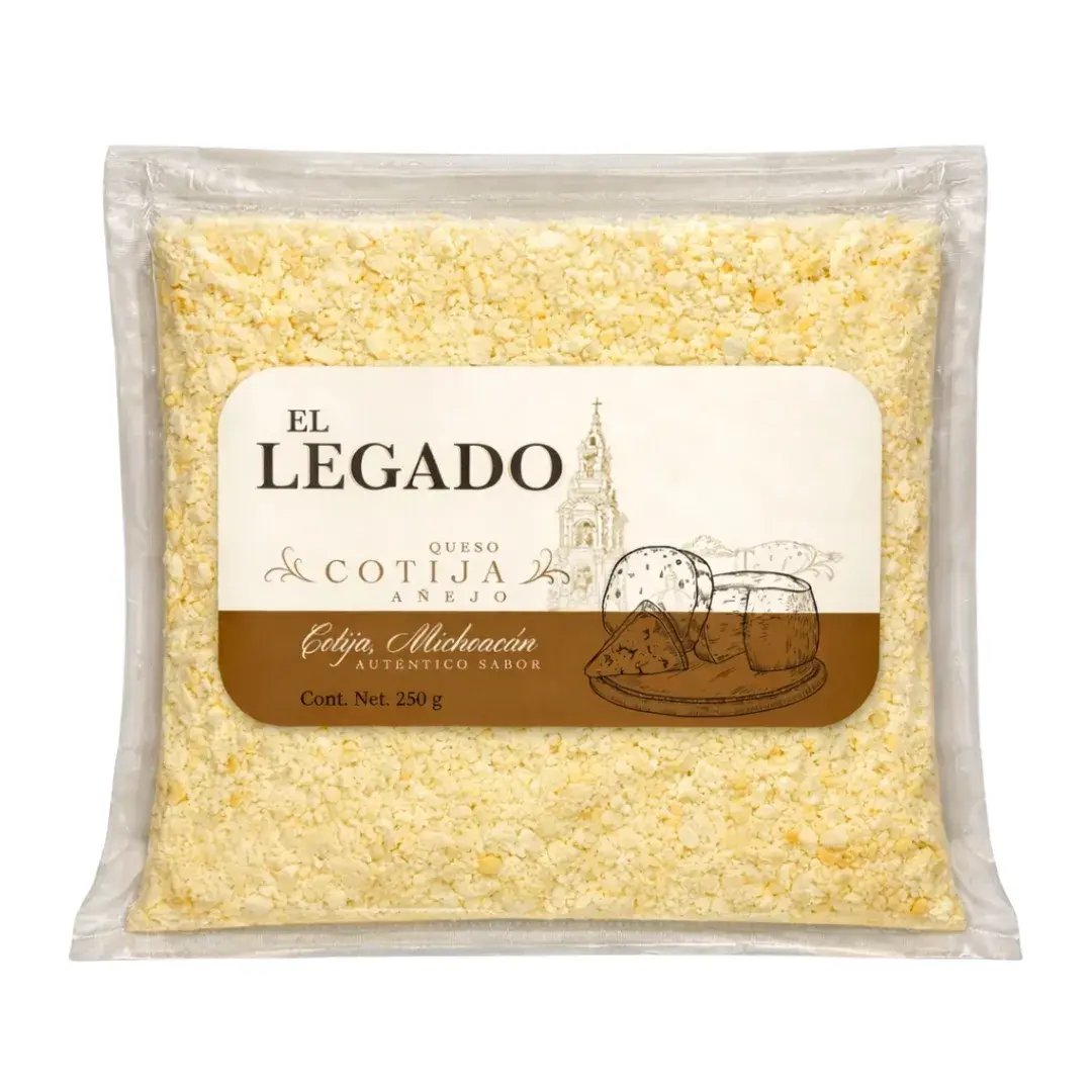 Queso Cotija Añejo Molido | 1 paquete. (250 gr.)