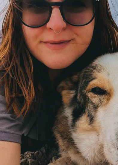 Sensible Frau Hund Natur Brandenburg an der Havel