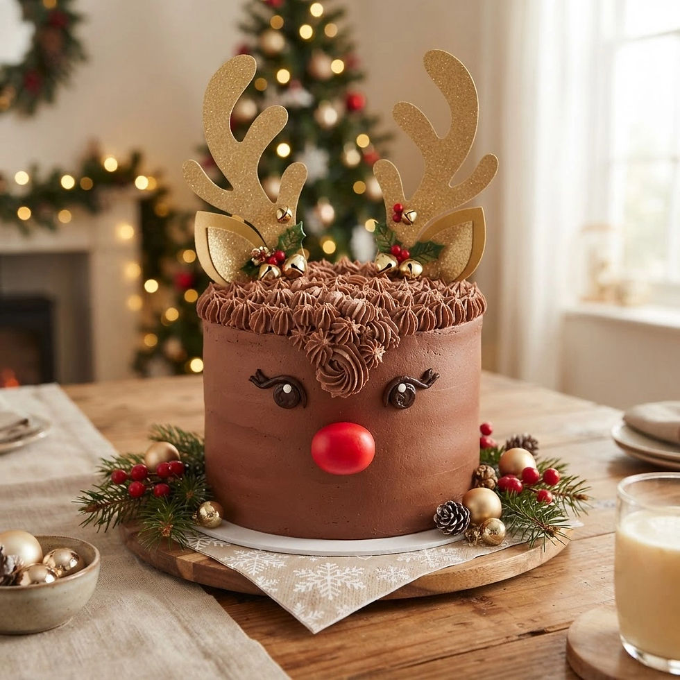Chocolate Rudolph Cake