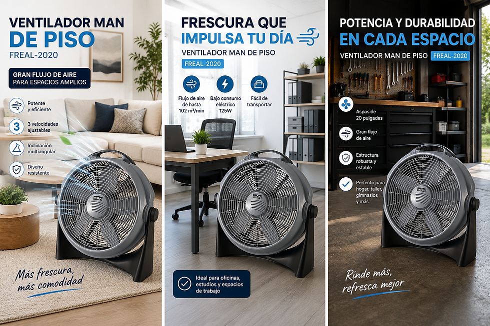 Ventilador MAN de bajo consumo para el calor