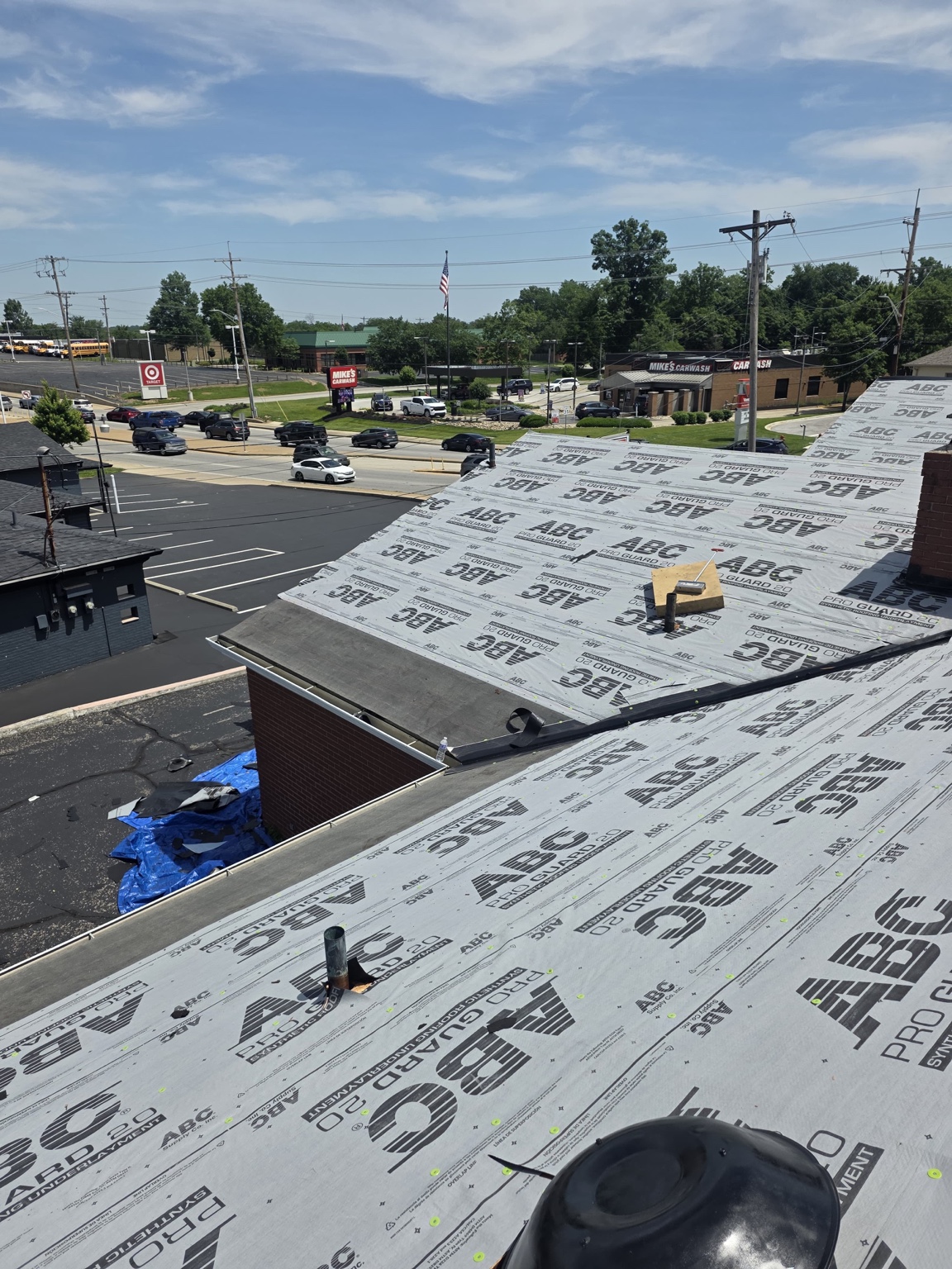 Underlayment installation before shingles — Maverick Exteriors