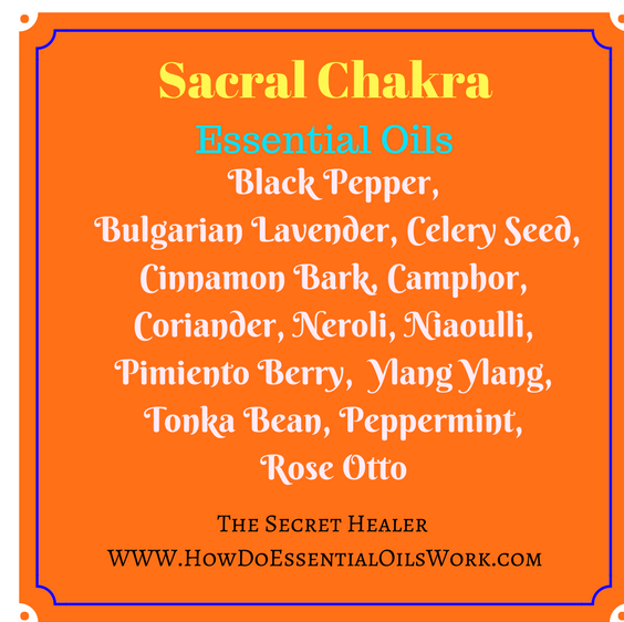 sacral chakra essential oils