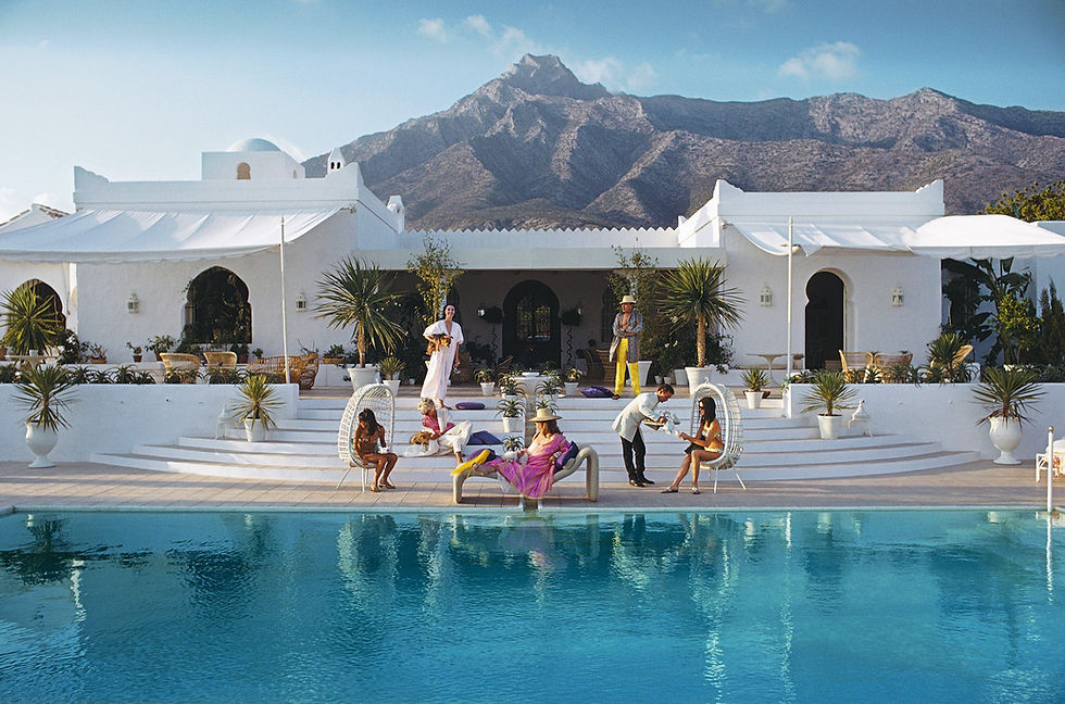 El Vereno, the classic marbella photo by esteemed high society photographer Slim Aarons
