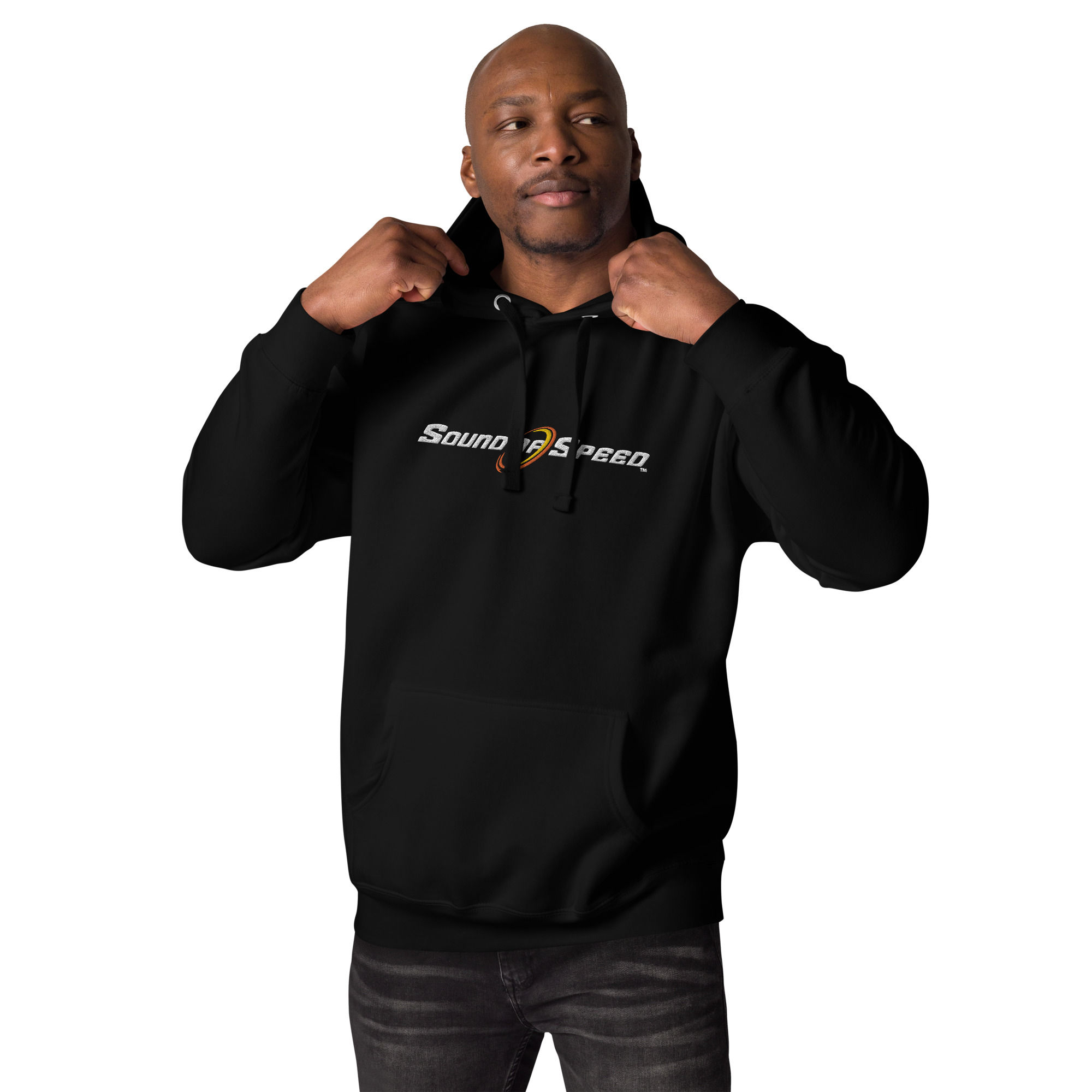 Staple hoodie with large embroidery