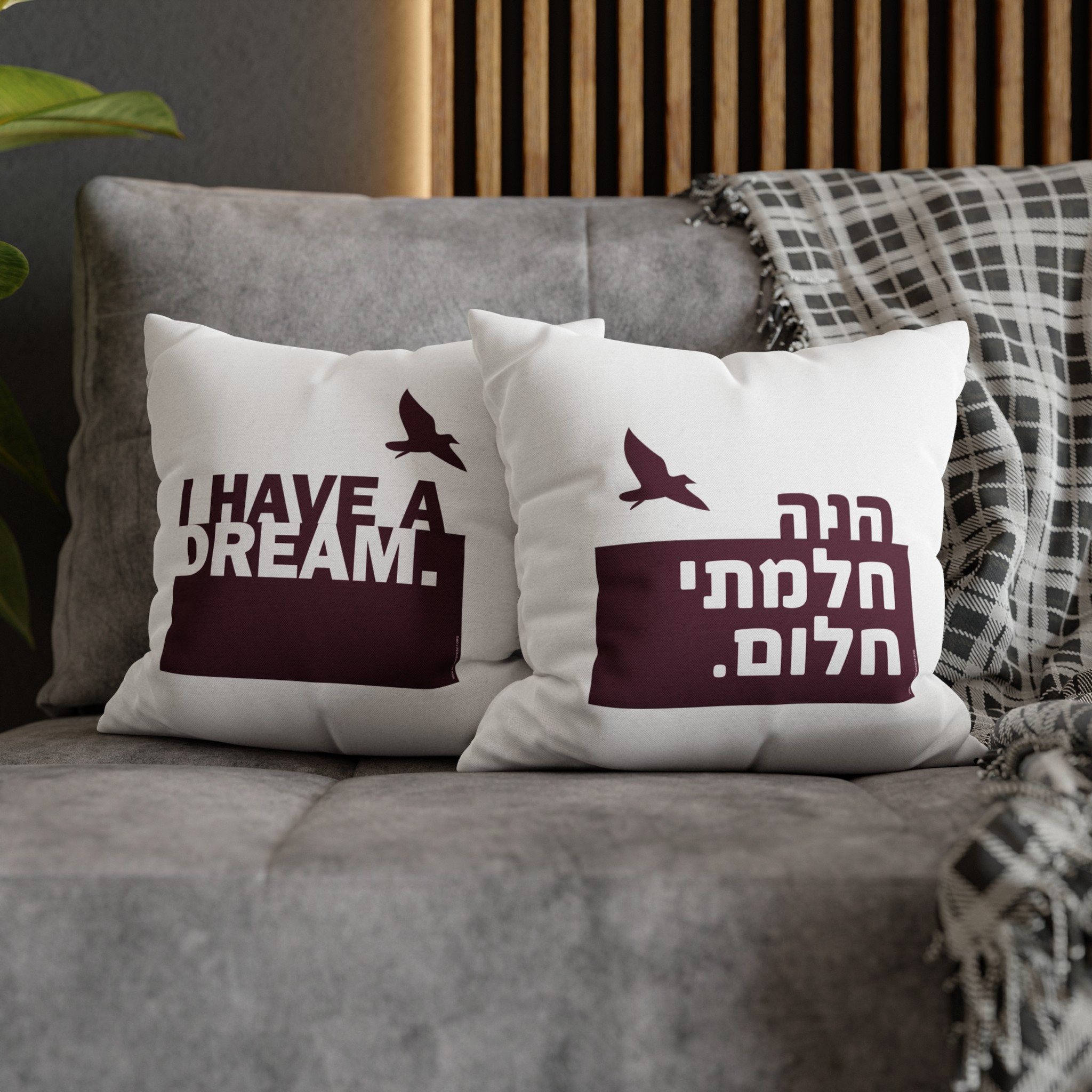 Spun Polyester Square Pillowcase