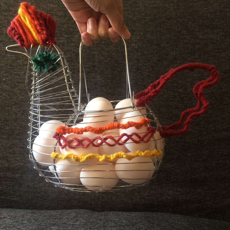 Miniatura: Gallina Intervenida con Lana