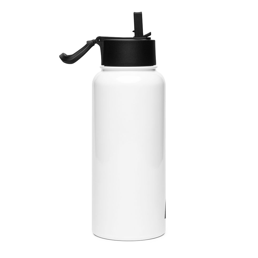 Thumbnail: stainless-steel-water-bottle-with-a-straw-lid-white-32-oz