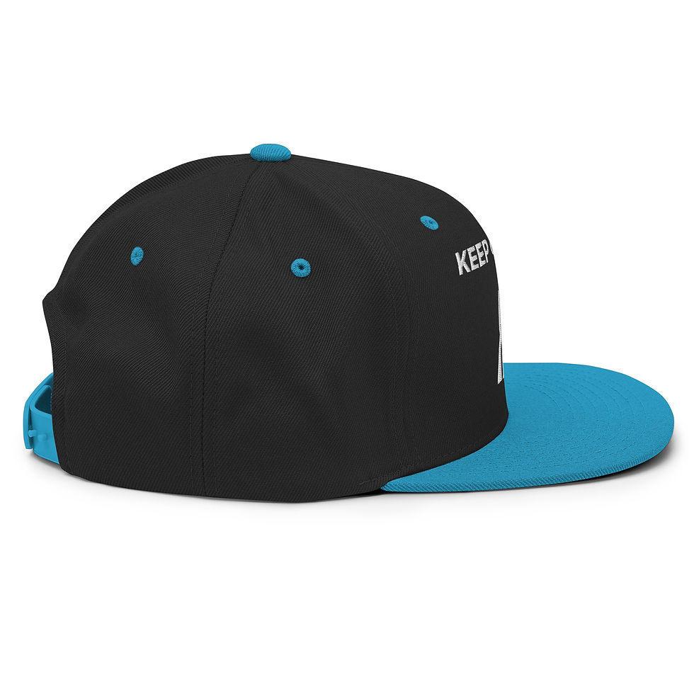 Thumbnail: classic-snapback-black-teal-right-side
