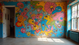 mural art on statement wall