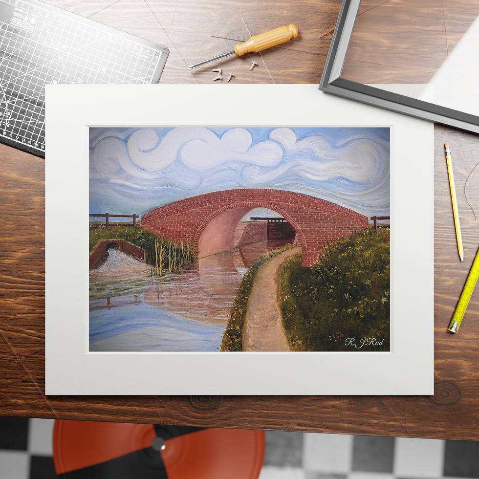 Thumbnail: Breezy Summer Days, Fine Art Print (Passepartout Frame)